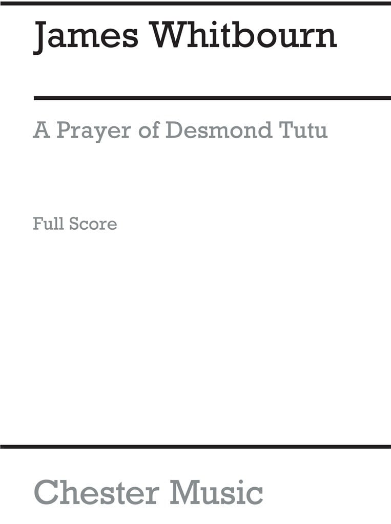 A Prayer Of Desmond Tutu (SSA)